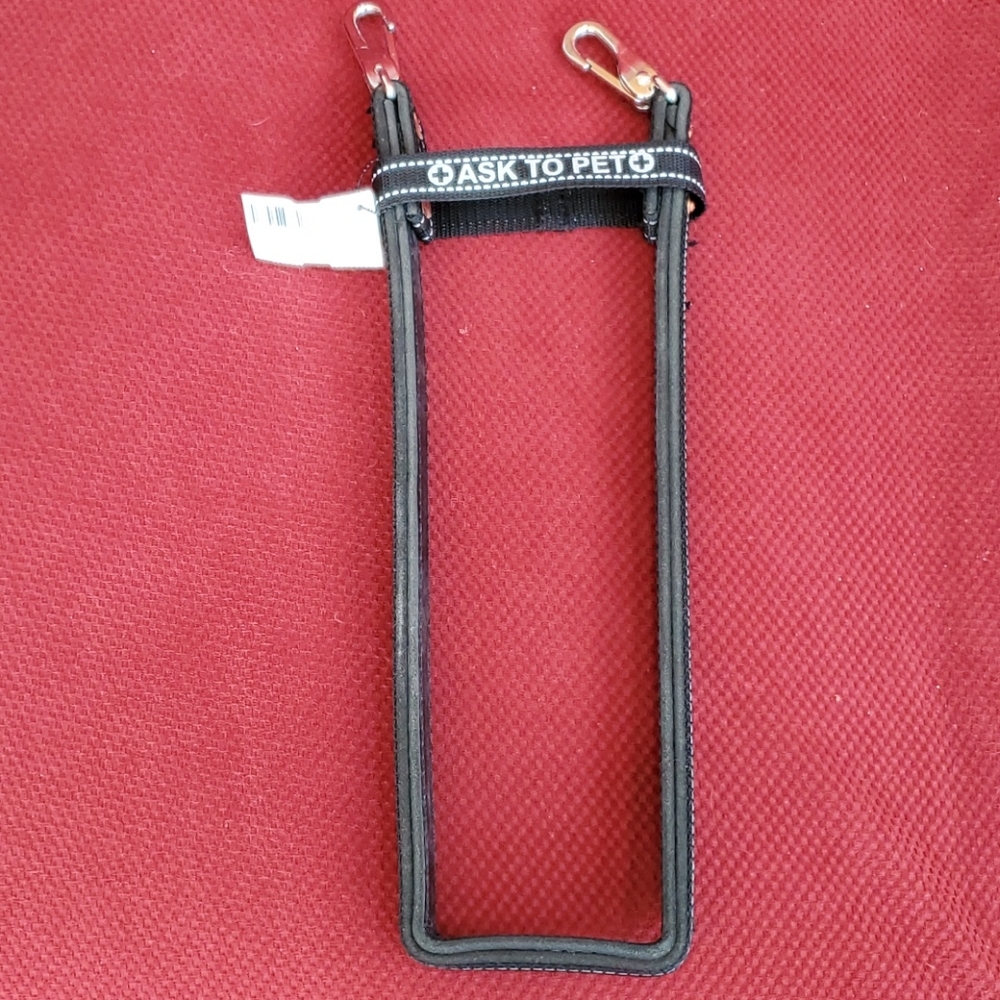 Service dog reflective snap-on bridge handle